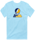 Southern New Hampshire Stealie Premium Unisex T-Shirt — Design: Southern New Hampshire University — Light Blue
