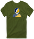 Southern New Hampshire Stealie Premium Unisex T-Shirt — Design: Southern New Hampshire University — Military Green