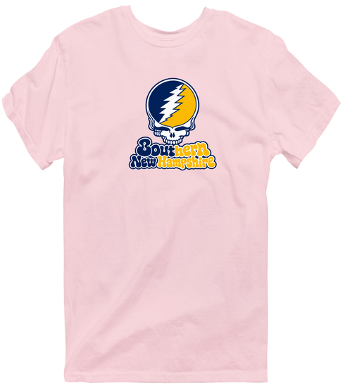Southern New Hampshire Stealie Premium Unisex T-Shirt — Design: Southern New Hampshire University — Light Pink