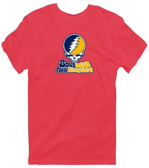 Southern New Hampshire Stealie Premium Unisex T-Shirt — Design: Southern New Hampshire University — Heather Red