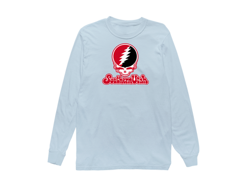 Southern Utah Stealie Premium Unisex Long-Sleeve — Design: Southern Utah University — Chambray