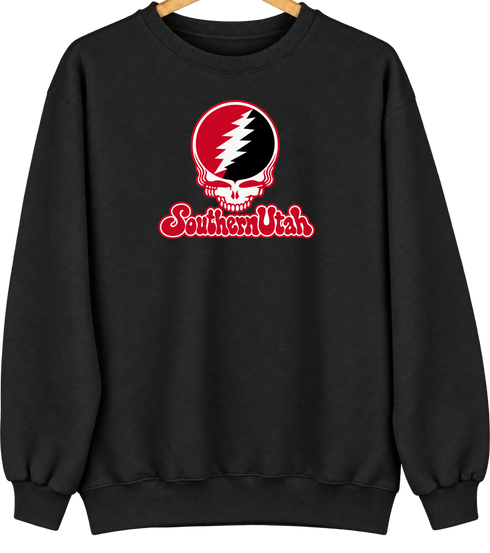 Southern Utah Stealie Premium Unisex Crewneck — Black