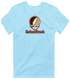Southwest Minnesota Stealie Premium Unisex T-Shirt — Design: Southwest Minnesota State University — Light Blue