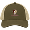 Southwest Minnesota Stealie Premium Unisex Trucker Cap — Design: Southwest Minnesota State University — Moss/Khaki