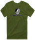 Southwestern Stealie Premium Unisex T-Shirt — Design: Southwestern University — Military Green
