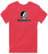 Southwestern Stealie Premium Unisex T-Shirt — Design: Southwestern University — Heather Red