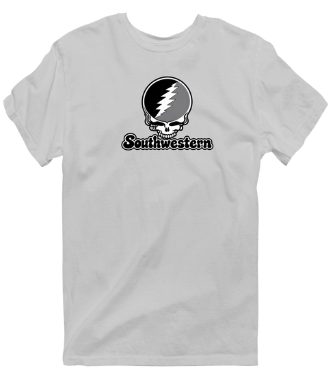 Southwestern Stealie Premium Unisex T-Shirt — Design: Southwestern University — Sport Grey