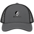 Southwestern Stealie Premium Unisex Trucker Cap — Design: Southwestern University — Charcoal/Black