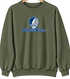 Southwestern Oklahoma Stealie Premium Unisex Crewneck — Design: Southwestern Oklahoma State University — Military Green