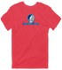 Southwestern Oklahoma Stealie Premium Unisex T-Shirt — Design: Southwestern Oklahoma State University — Heather Red