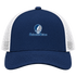 Southwestern Oklahoma Stealie Premium Unisex Trucker Cap — Design: Southwestern Oklahoma State University — Navy/White