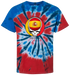 Spain FIFA World Cup Stealie Tie-Dye T-Shirt