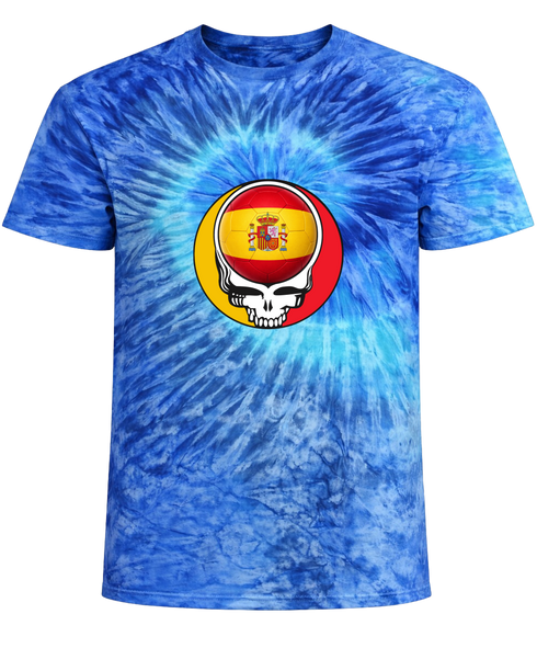 Spain FIFA World Cup Stealie Tie-Dye T-Shirt