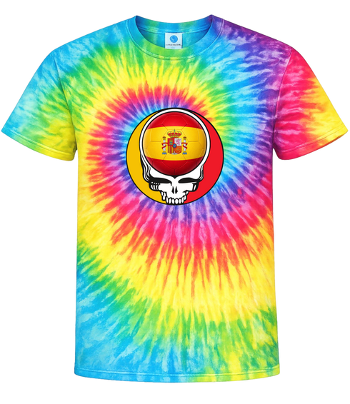 Spain FIFA World Cup Stealie Tie-Dye T-Shirt