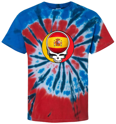 Spain FIFA World Cup Stealie Tie-Dye T-Shirt
