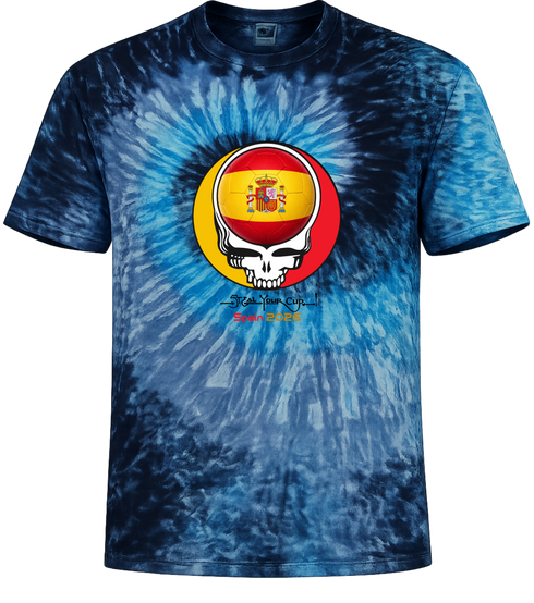 Spain FIFA World Cup Stealie Tie-Dye T-Shirt
