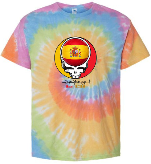Spain FIFA World Cup Stealie Tie-Dye T-Shirt