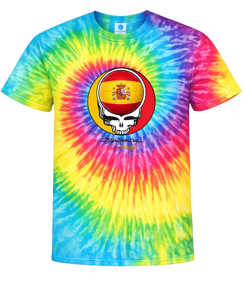 Spain FIFA World Cup Stealie Tie-Dye T-Shirt