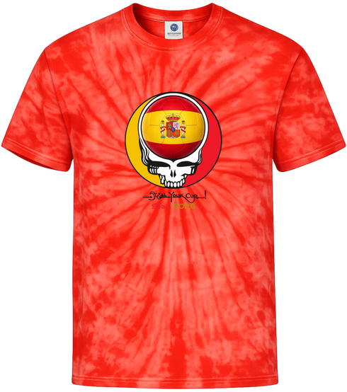 Spain FIFA World Cup Stealie Tie-Dye T-Shirt