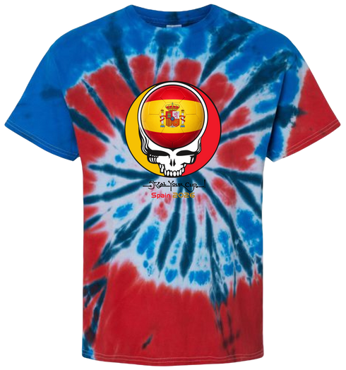 Spain FIFA World Cup Stealie Tie-Dye T-Shirt