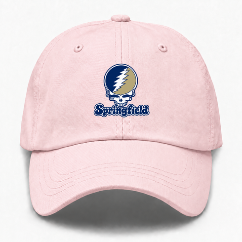 Springfield Stealie Premium Unisex Dad Hat — Design: Illinois Springfield University of — Pink