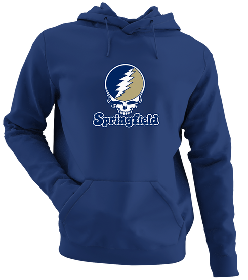 Springfield Stealie Premium Unisex Hoodie — Design: Illinois Springfield University of — Navy