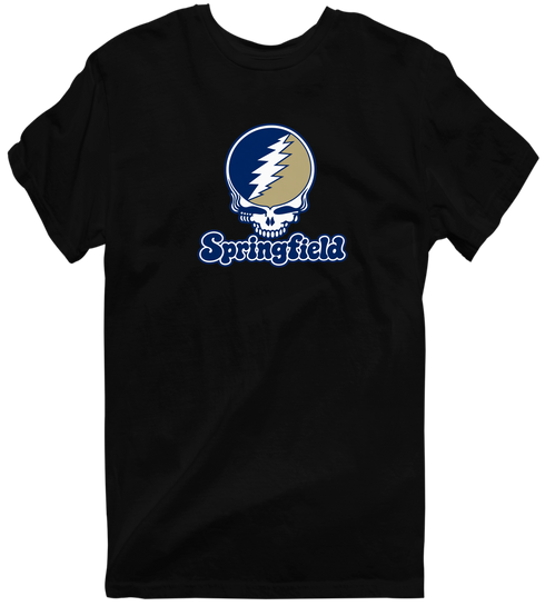 Springfield Stealie Premium Unisex T-Shirt — Design: Illinois Springfield University of — Black