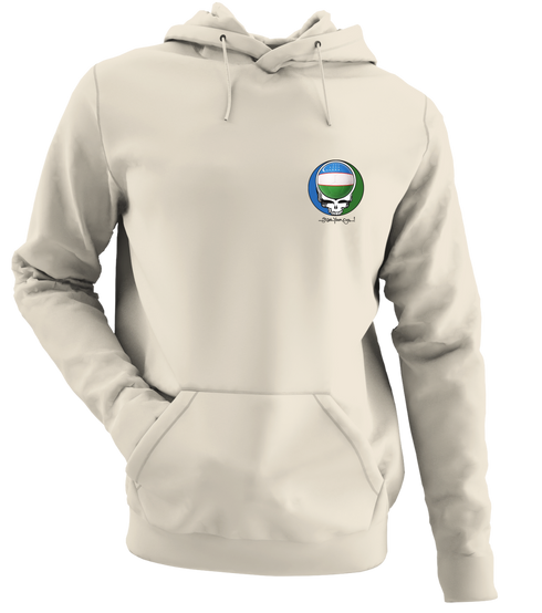 Uzbekistan FIFA World Cup - Premium Grateful Dead Left Chest Hoodie - Sand - 3