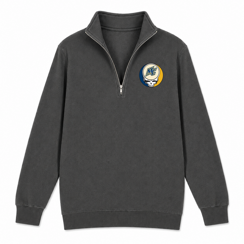 Merrimack - Premium Grateful Dead Quarter-Zip Pullover - Charcoal - 6