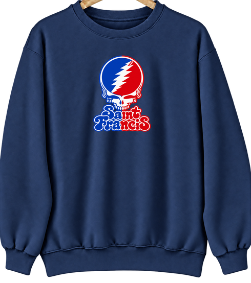 St Francis Stealie Premium Unisex Crewneck — Design: St. Francis College Brooklyn — Navy