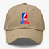 St Francis Stealie Premium Unisex Dad Hat — Design: St. Francis College Brooklyn — Khaki