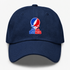 St Francis Stealie Premium Unisex Dad Hat — Design: St. Francis College Brooklyn — Navy