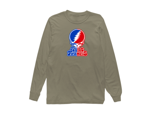 St Francis Stealie Premium Unisex Long-Sleeve — Design: St. Francis College Brooklyn — Sandstone