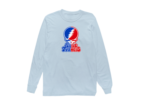 St Francis Stealie Premium Unisex Long-Sleeve — Design: St. Francis College Brooklyn — Chambray