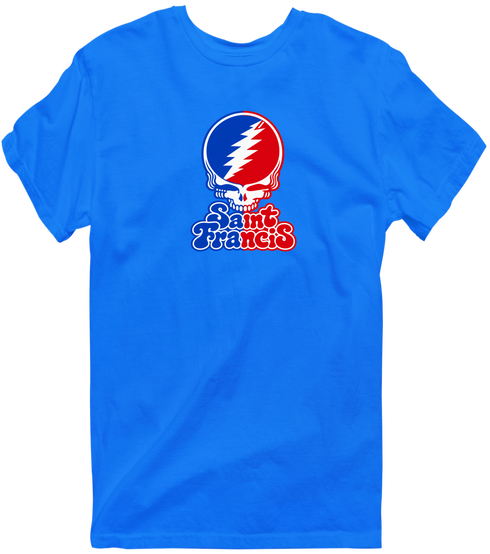 St Francis Stealie Premium Unisex T-Shirt — Design: St. Francis College Brooklyn — Royal