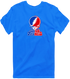 St Francis Stealie Premium Unisex T-Shirt — Design: St. Francis College Brooklyn — Royal