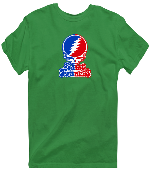 St Francis Stealie Premium Unisex T-Shirt — Design: St. Francis College Brooklyn — Irish Green