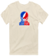 St Francis Stealie Premium Unisex T-Shirt — Design: St. Francis College Brooklyn — Sand