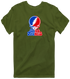 St Francis Stealie Premium Unisex T-Shirt — Design: St. Francis College Brooklyn — Military Green