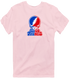 St Francis Stealie Premium Unisex T-Shirt — Design: St. Francis College Brooklyn — Light Pink