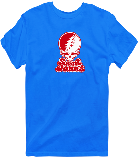 St John's Stealie Premium Unisex T-Shirt — Design: St John's University — Royal