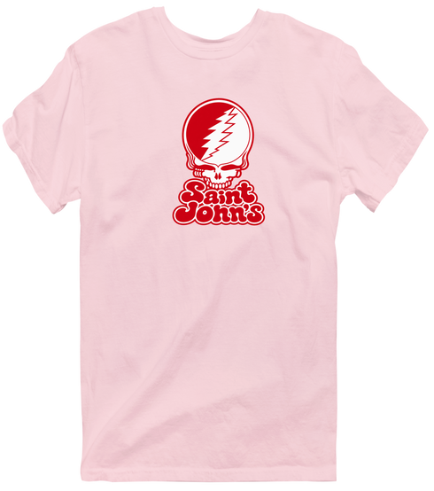 St John's Stealie Premium Unisex T-Shirt — Design: St John's University — Light Pink
