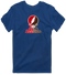 St Lawrence Stealie Premium Unisex T-Shirt — Design: St Lawrence University — Navy