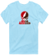 St Lawrence Stealie Premium Unisex T-Shirt — Design: St Lawrence University — Light Blue