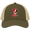 St Lawrence Stealie Premium Unisex Trucker Cap — Design: St Lawrence University — Moss/Khaki