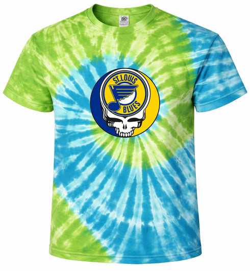 St. Louis Blues Stealie Tie-Dye T-Shirt