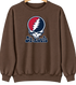 St. Louis Baseball Stealie Grateful Dead Crewneck — St. Louis Cardinals — Brown