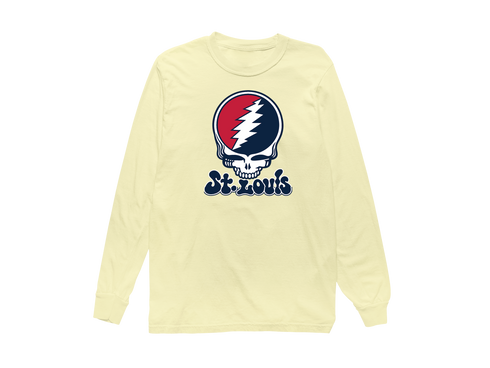 St. Louis Baseball Stealie Grateful Dead Long-Sleeve — St. Louis Cardinals — Butter
