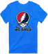 St. Louis Baseball Stealie Grateful Dead T-Shirt — St. Louis Cardinals — Royal
