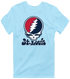 St. Louis Baseball Stealie Grateful Dead T-Shirt — St. Louis Cardinals — Light Blue